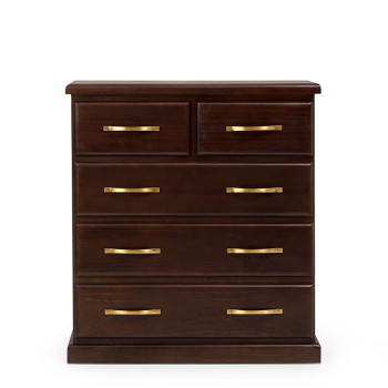 Memphis Dark 5 Drawer Tallboy, Dark