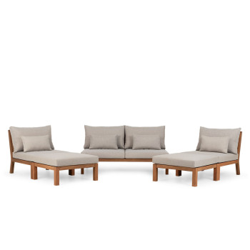 West Palm 5 Piece Outdoor Lounge Set with Ottoman