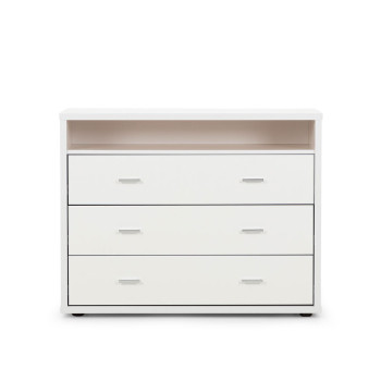 Alfie 3 Drawer Lowboy, White