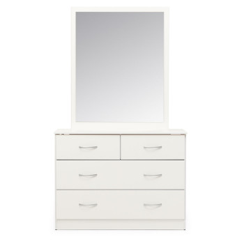 Devon Lowboy & Dresser Mirror, White