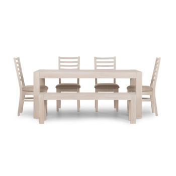 Haven 6 Piece Dining Set - W180, White