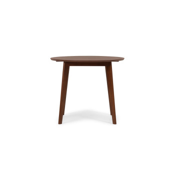 Veno Drop Leaf Round Dining Table - W60/90, Walnut