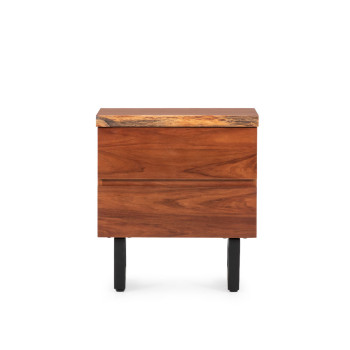 Tipaz 2 Drawer Bedside Live Edge