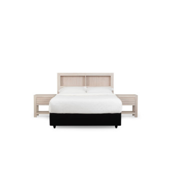 Haven 3 Piece Bedroom Set with Double/Queen Headboard, White