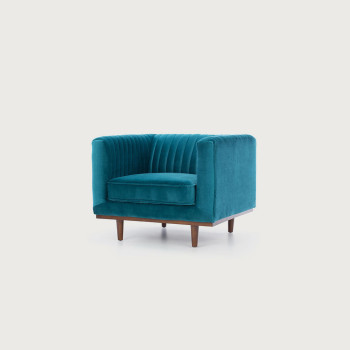 Madison Velvet Chair, Teal