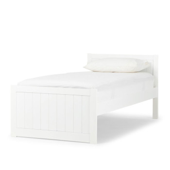 Emerson Single Bed Frame, White