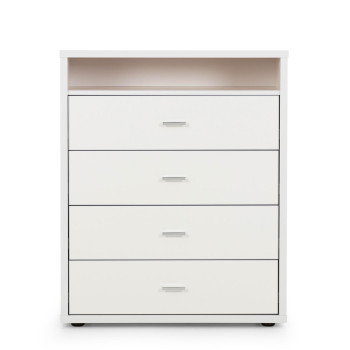 Alfie 4 Drawer Tallboy, White