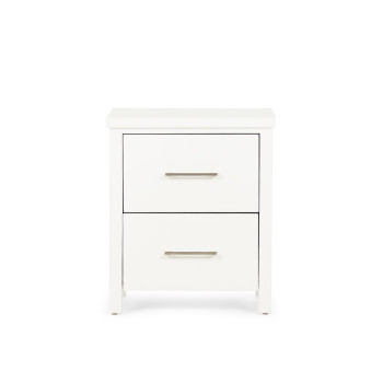 Miller 2 Drawer Beside, White