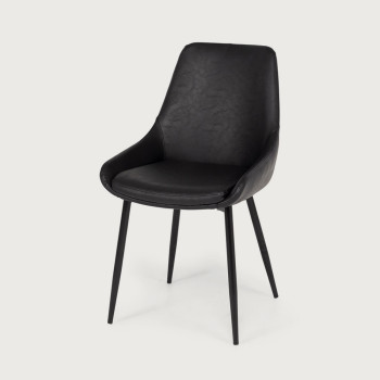 Brock Dining Chair, Black