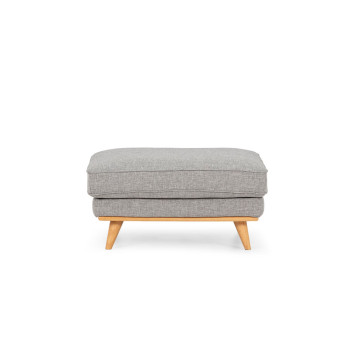 Vermont Ottoman, Light Grey/Light Leg