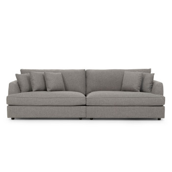 Lincoln Oversized 4 Seater Sofa, Grey