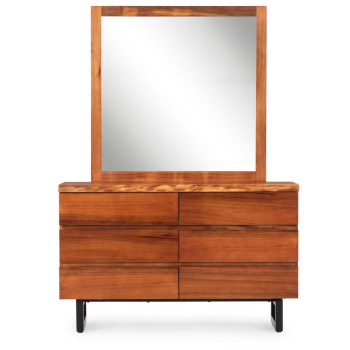 Tipaz Lowboy Live Edge & Dresser Mirror