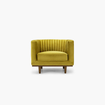 Madison Velvet Chair, Golden