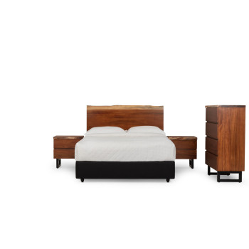 Tipaz 4 Piece Bedroom Set with Double/Queen Headboard