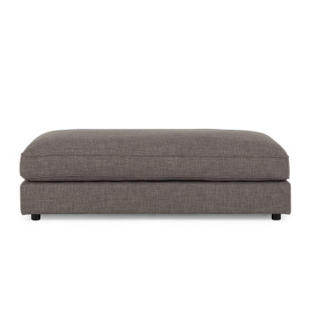 Hampton Oversized Ottoman, Dark Grey