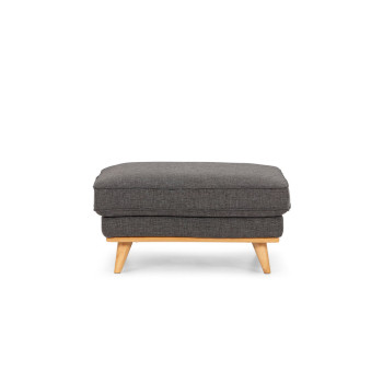 Vermont Ottoman, Dark Grey/Light Leg