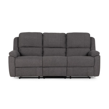 Aiden 3 Seater Recliner, Dark Grey