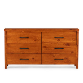 Miller 6 Drawer Lowboy, Light