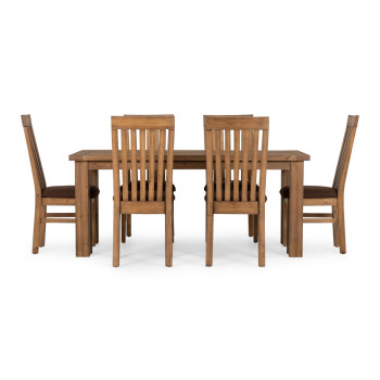 Industrial 7 Piece Dining Set - W180