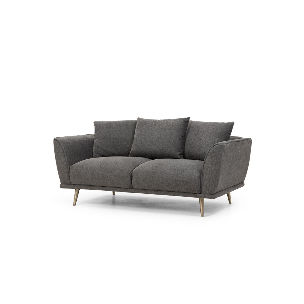 Kenzie 2 Seater Sofa, Charcoal