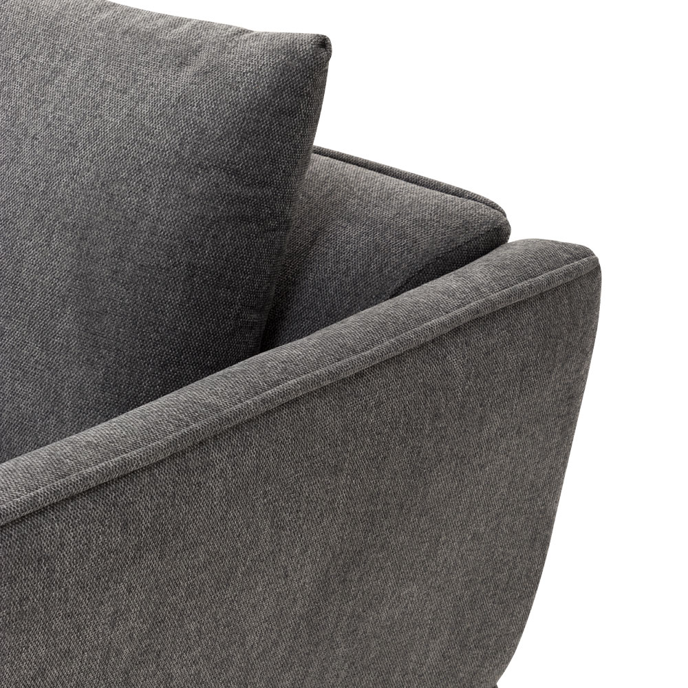 Kenzie 2 Seater Sofa, Charcoal