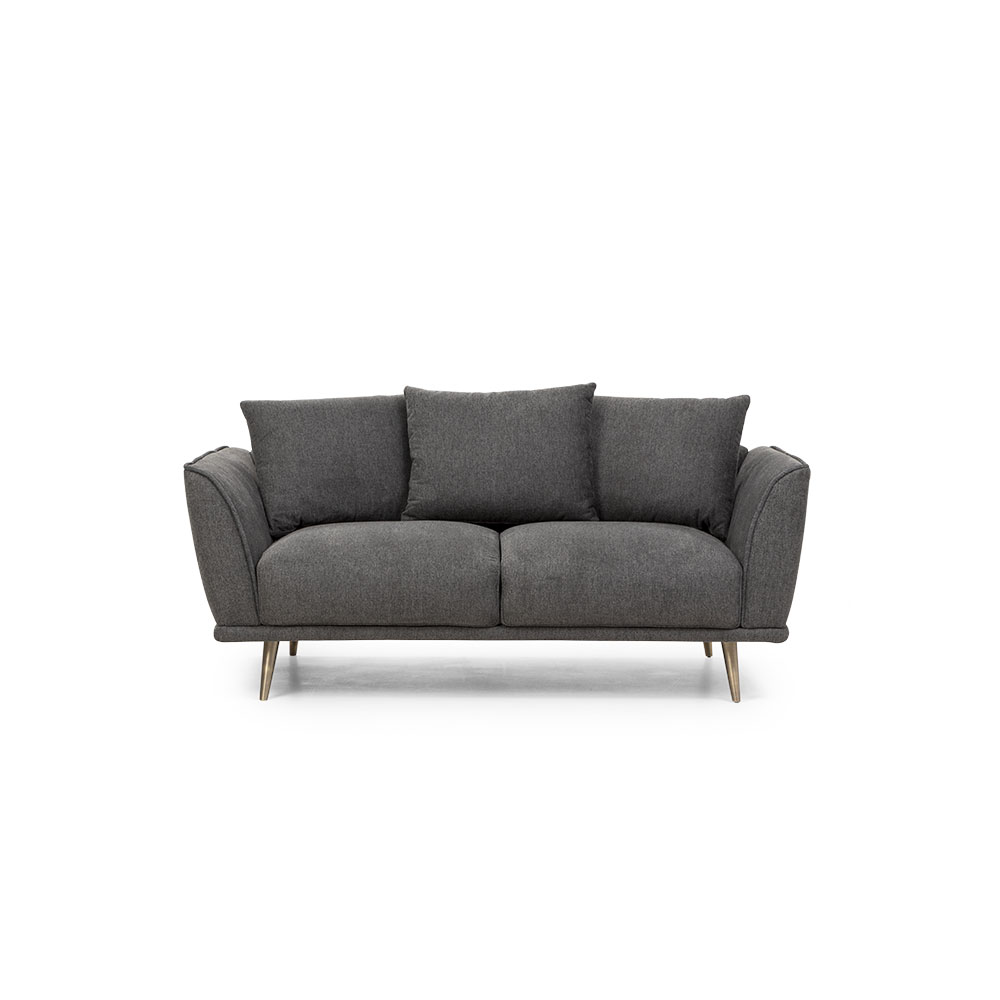 Kenzie 2 Seater Sofa, Charcoal