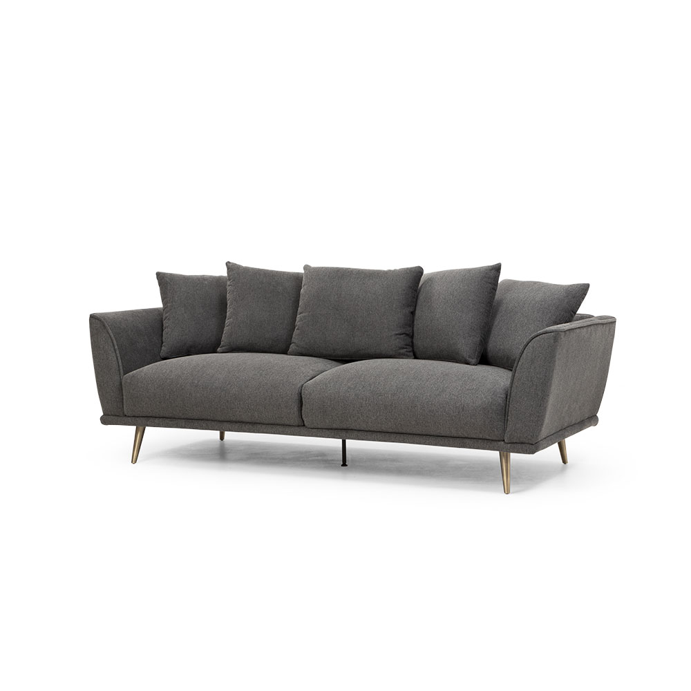 Kenzie 3 Seater Sofa, Charcoal