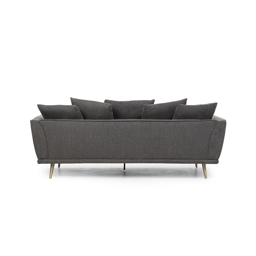 Kenzie 3 Seater Sofa, Charcoal