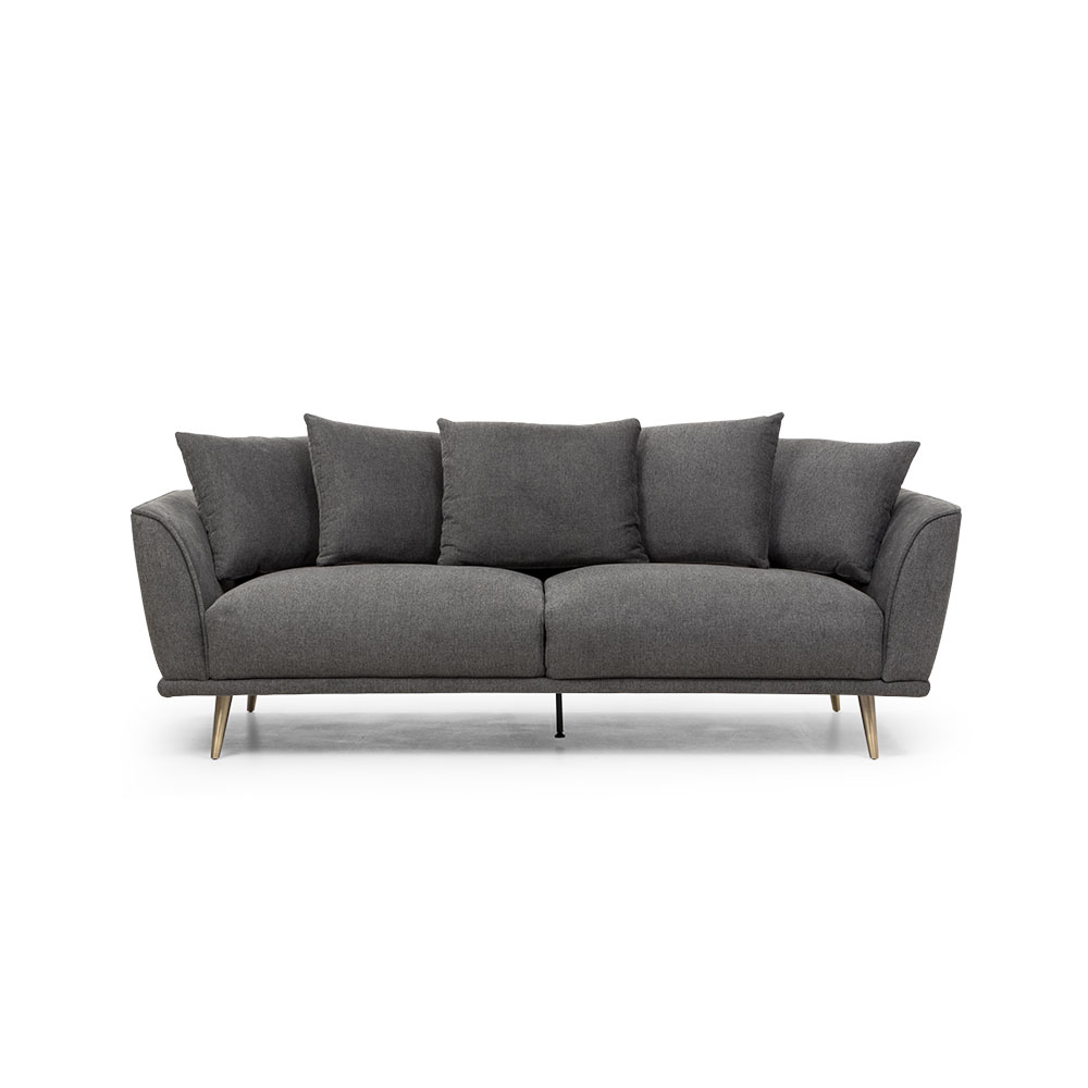 Kenzie 3 Seater Sofa, Charcoal