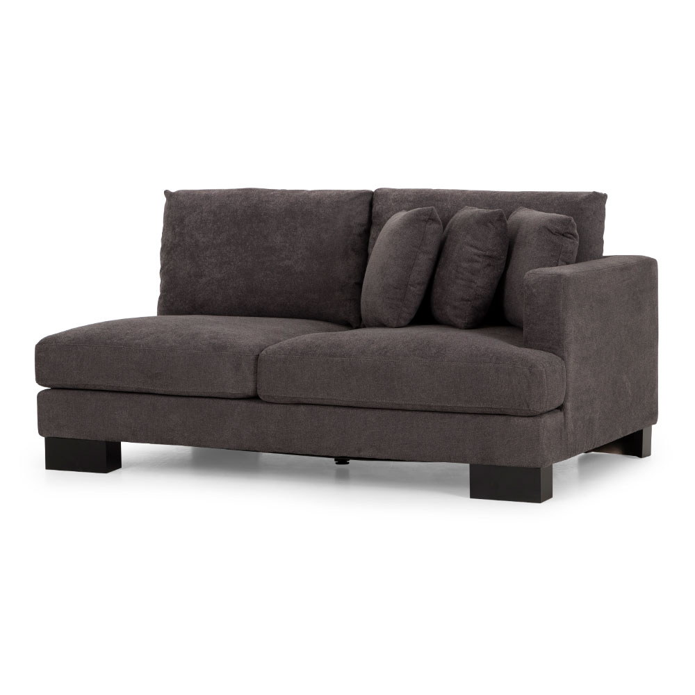 Allessa Modular 2.5 Seater - 1 Arm Right Hand Frame, Dark Grey