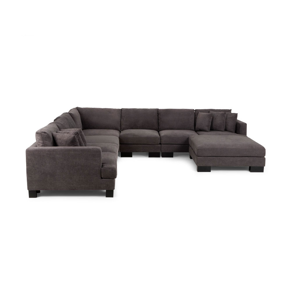 Allessa Modular 2.5 Seater - 1 Arm Right Hand Frame, Dark Grey