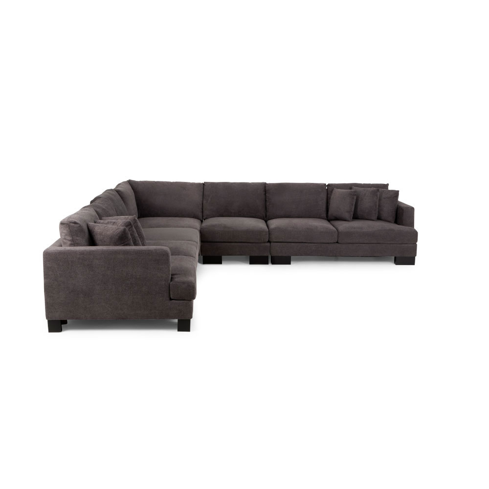 Allessa Modular 2.5 Seater - 1 Arm Right Hand Frame, Dark Grey