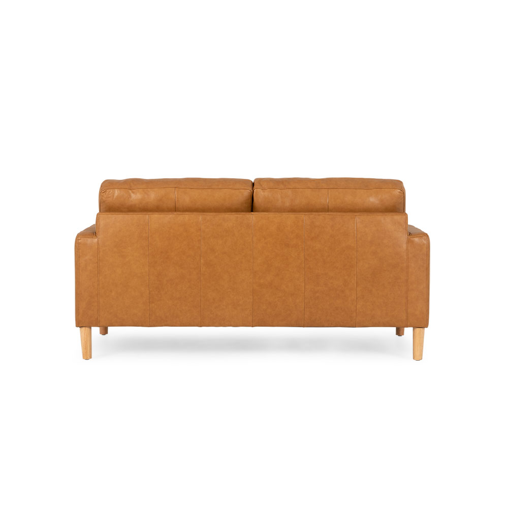 Brooklyn 2 Seater Leather Sofa, Tan