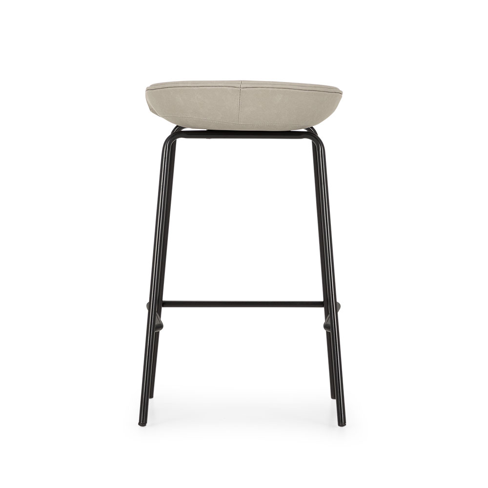 Carter PU Barstool, Light Grey