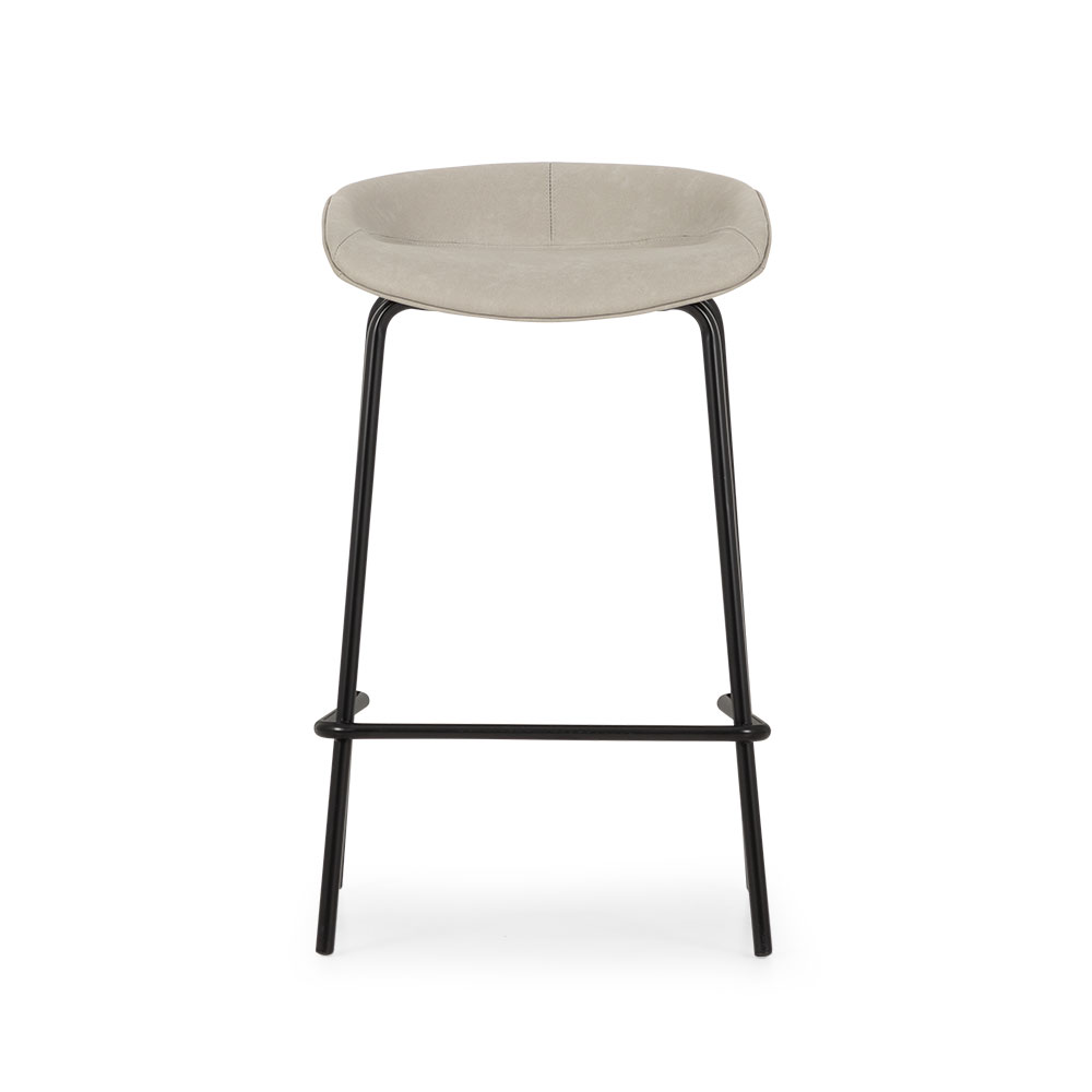 Carter PU Barstool, Light Grey