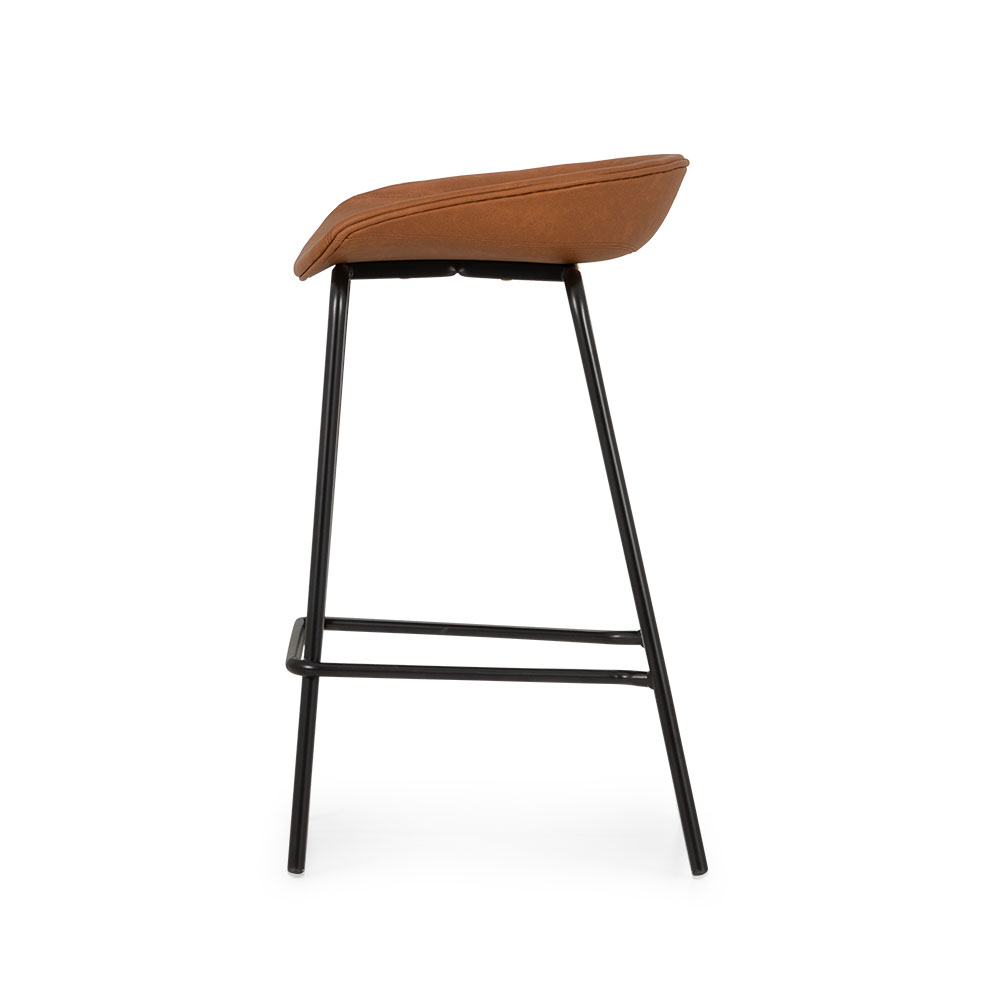 Carter PU Barstool, Tan