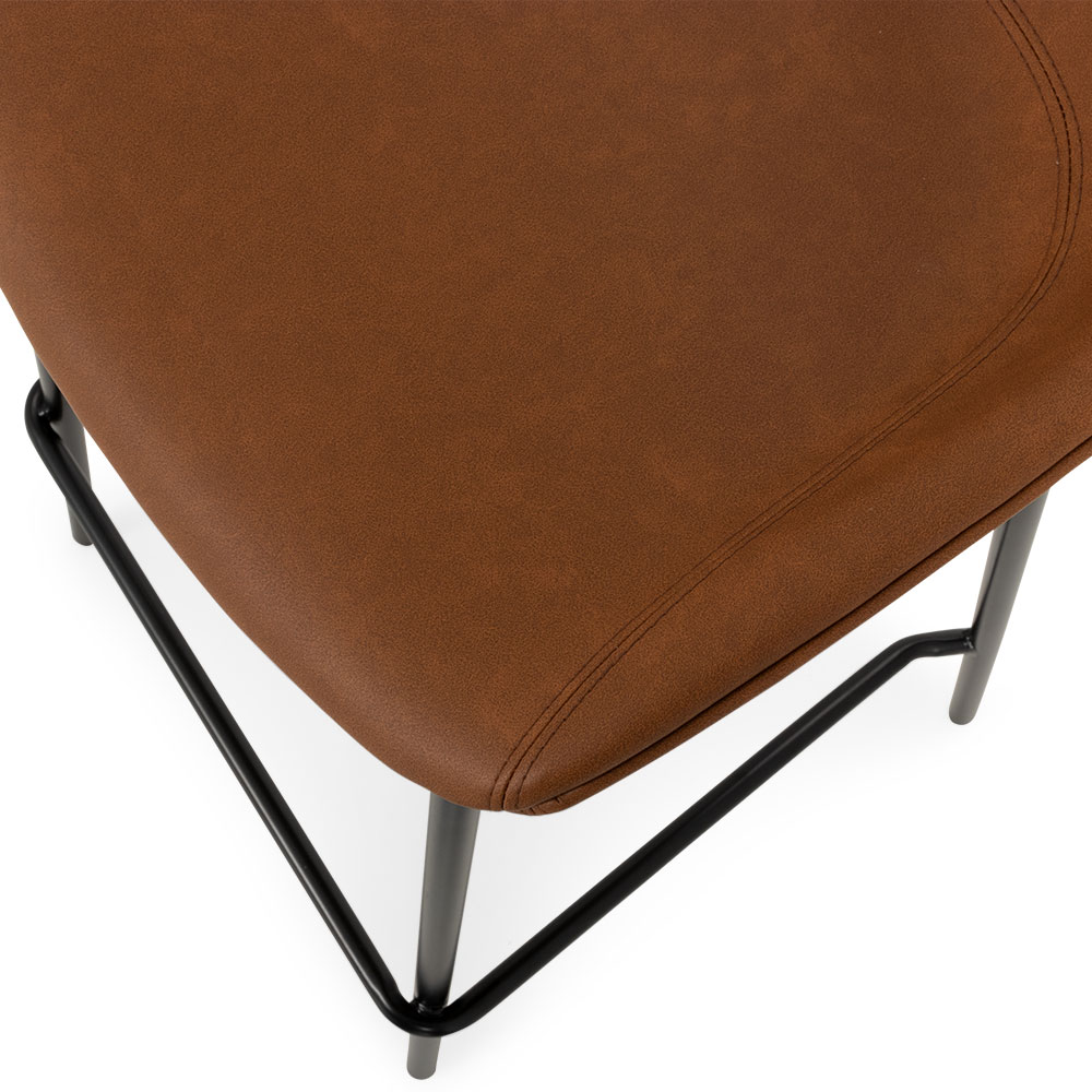 Carter PU Barstool, Tan