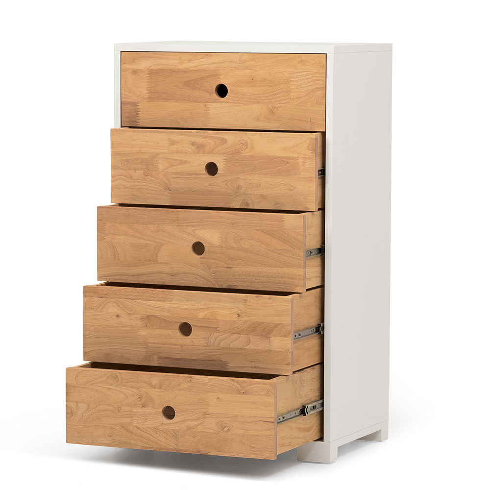 Chia 5 Drawer Chest - W60