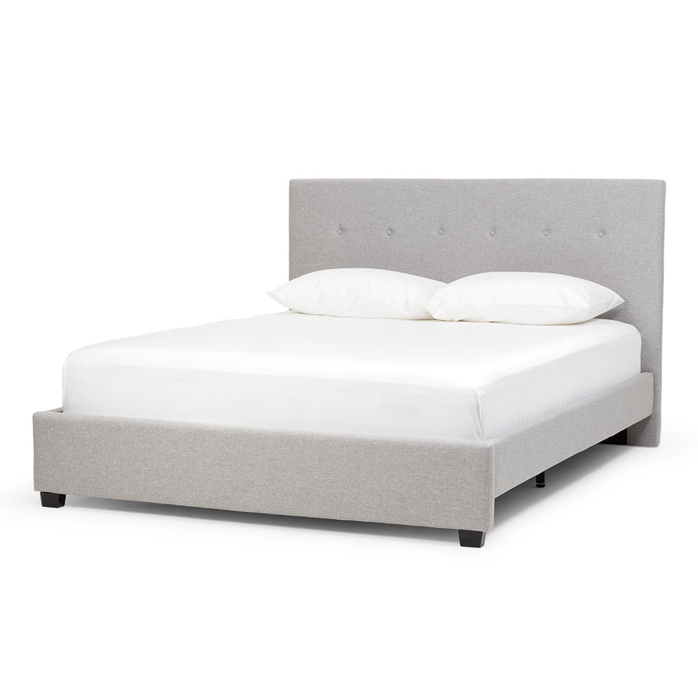 Dallas King Bed Frame, Light Grey