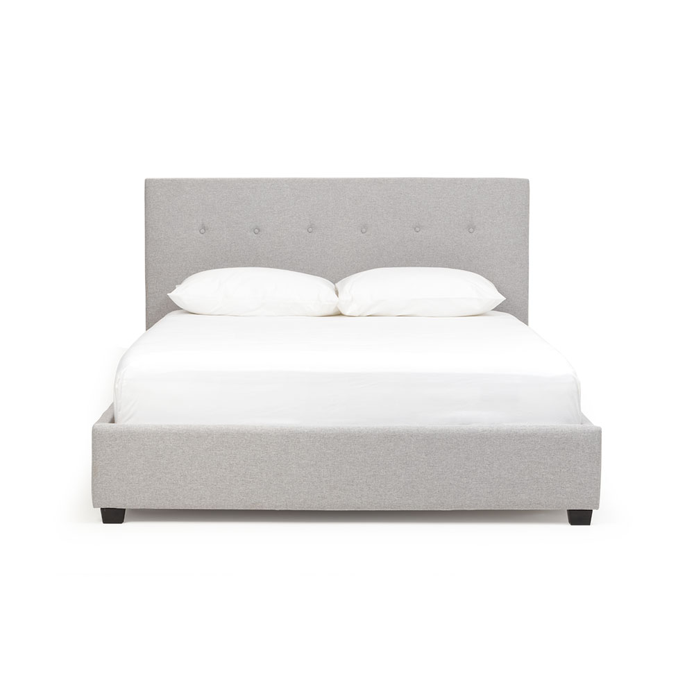 Dallas King Bed Frame, Light Grey