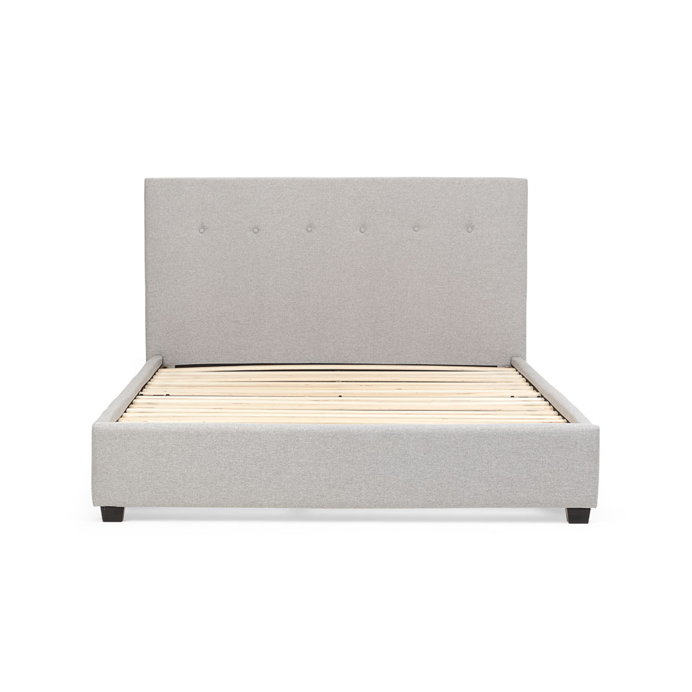 Dallas King Bed Frame, Light Grey