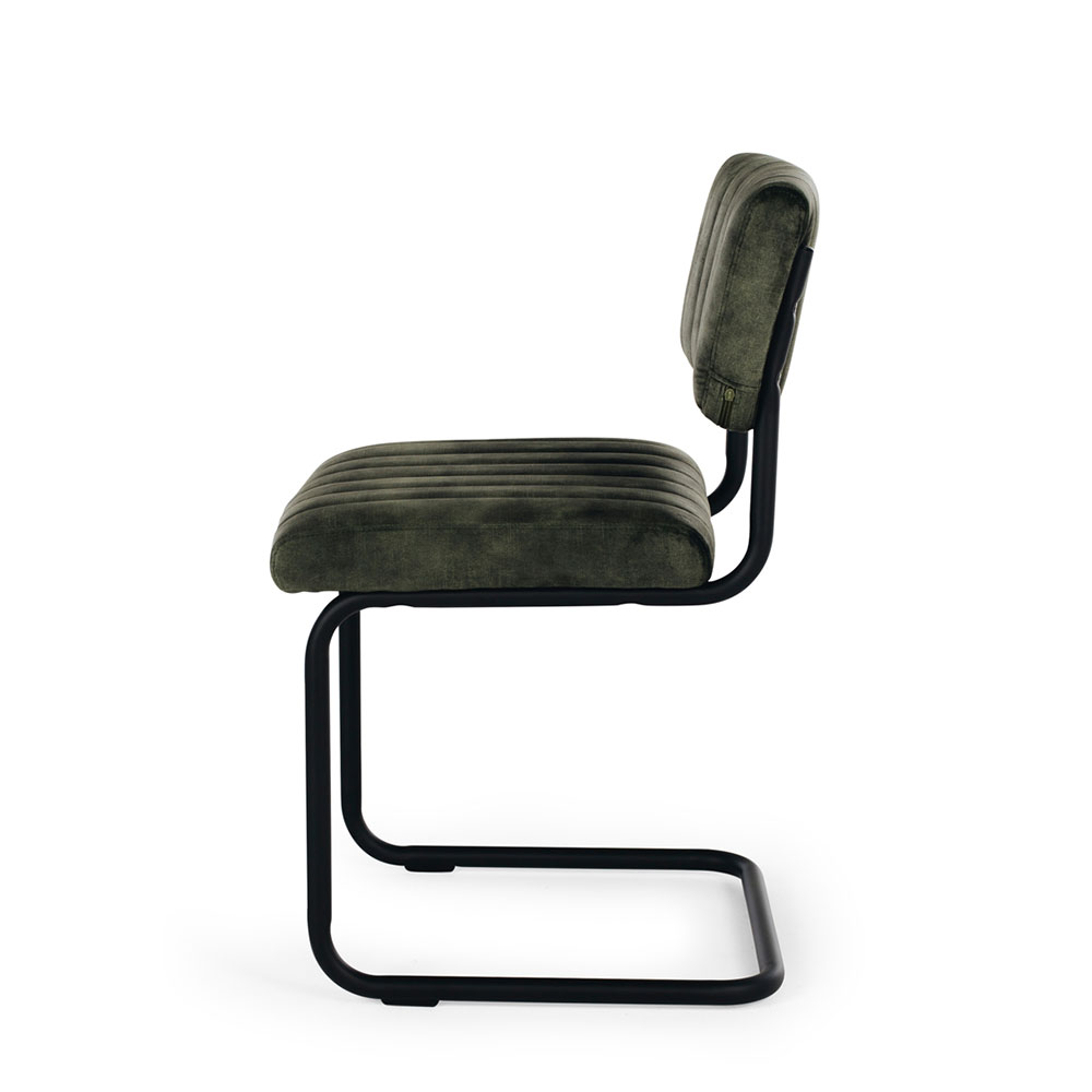 Jude Velvet Dining Chair, Moss Green