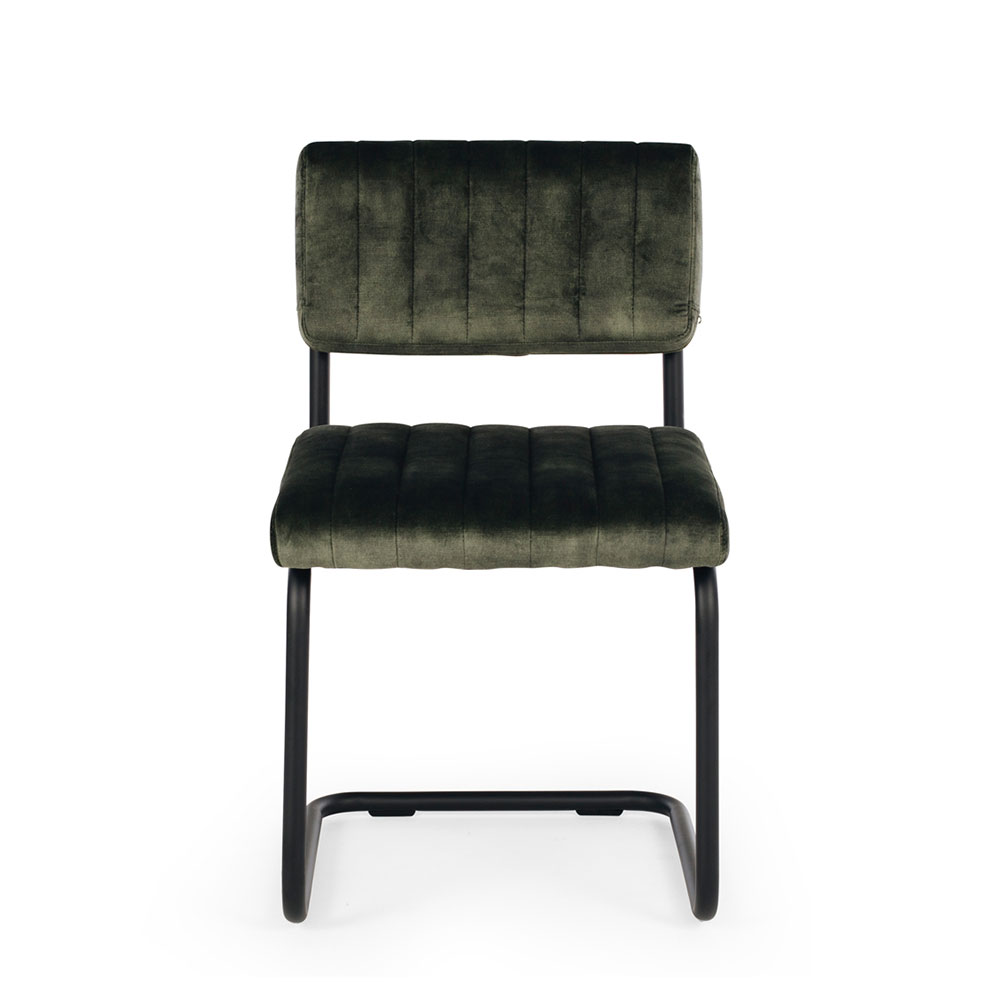 Jude Velvet Dining Chair, Moss Green