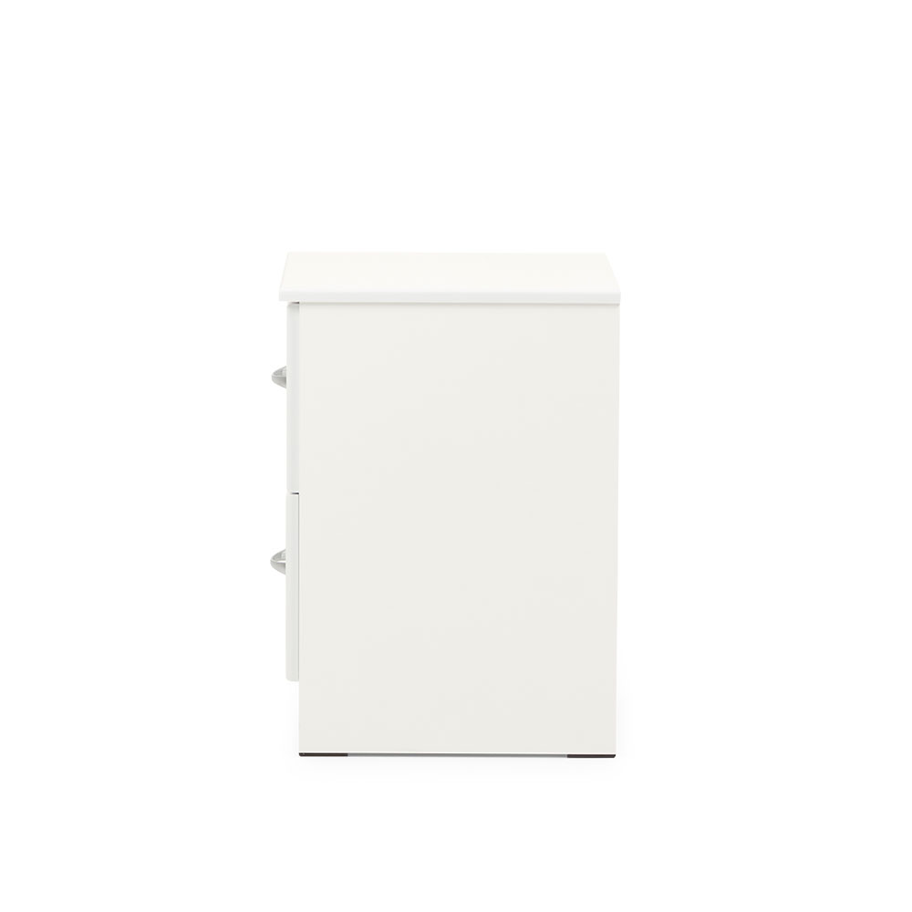 Devon 2 Drawer Bedside, White