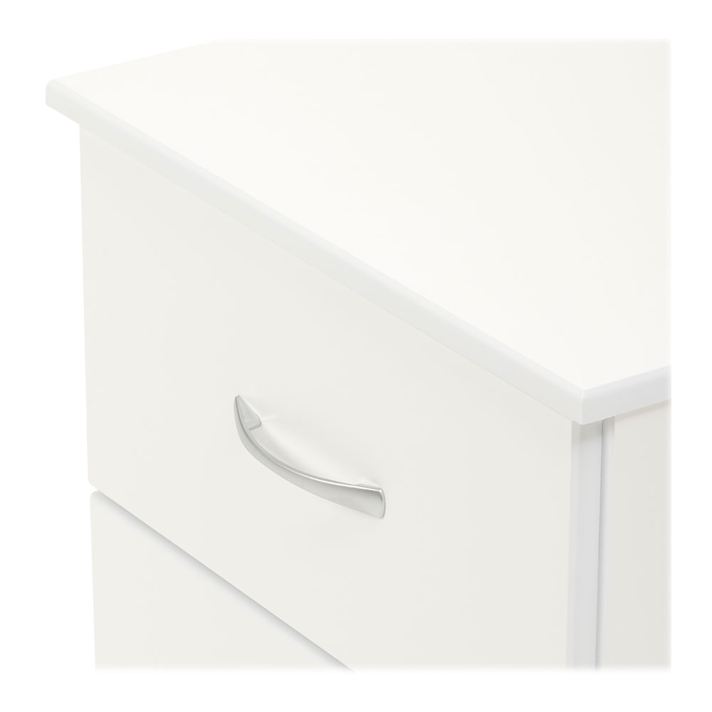 Devon 2 Drawer Bedside, White