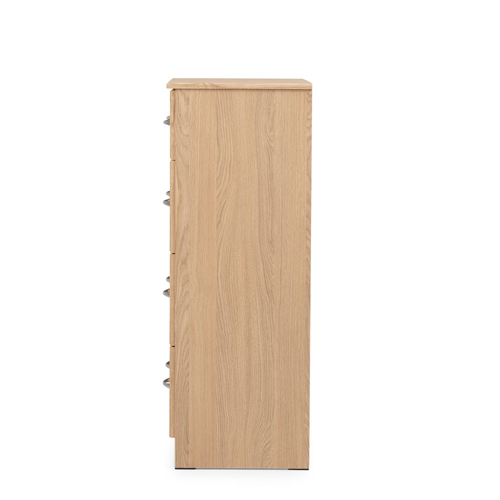 Devon 5 Drawer Tallboy, Oak