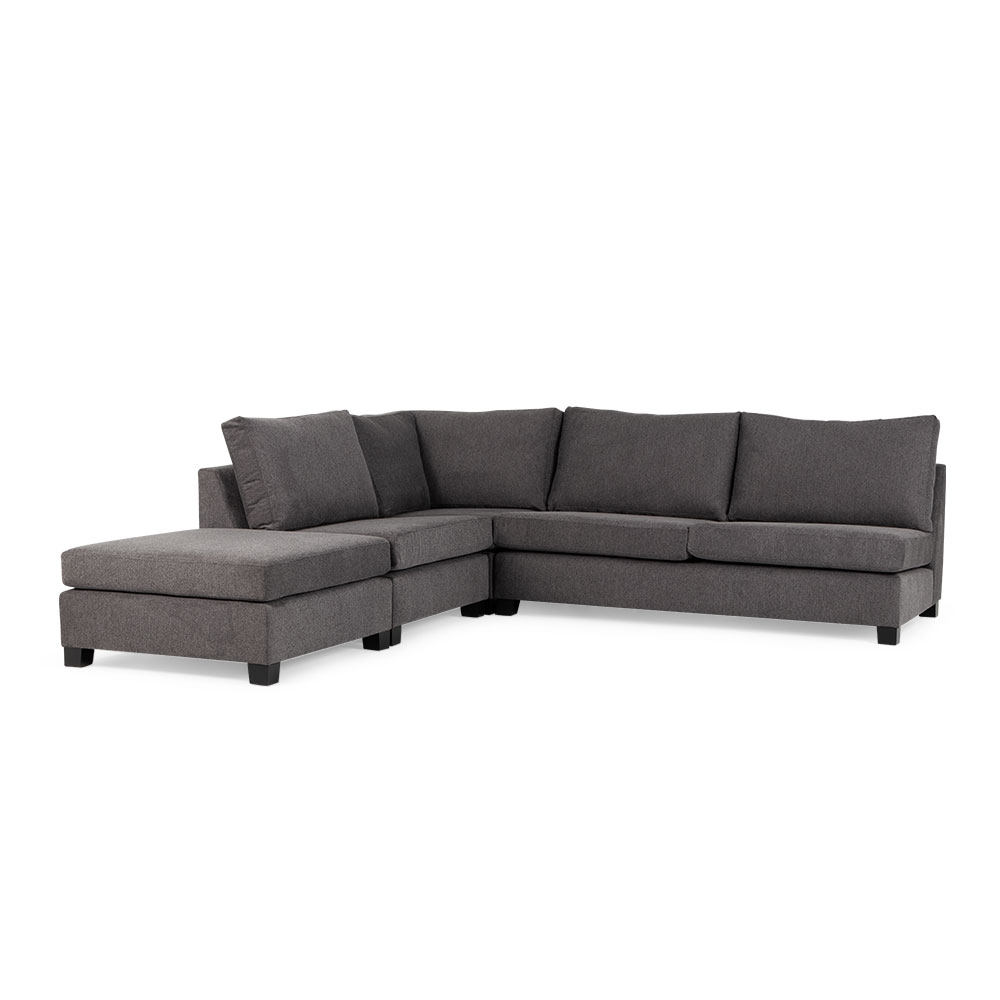 Diego 4 Piece Sofa, Aston Shadow