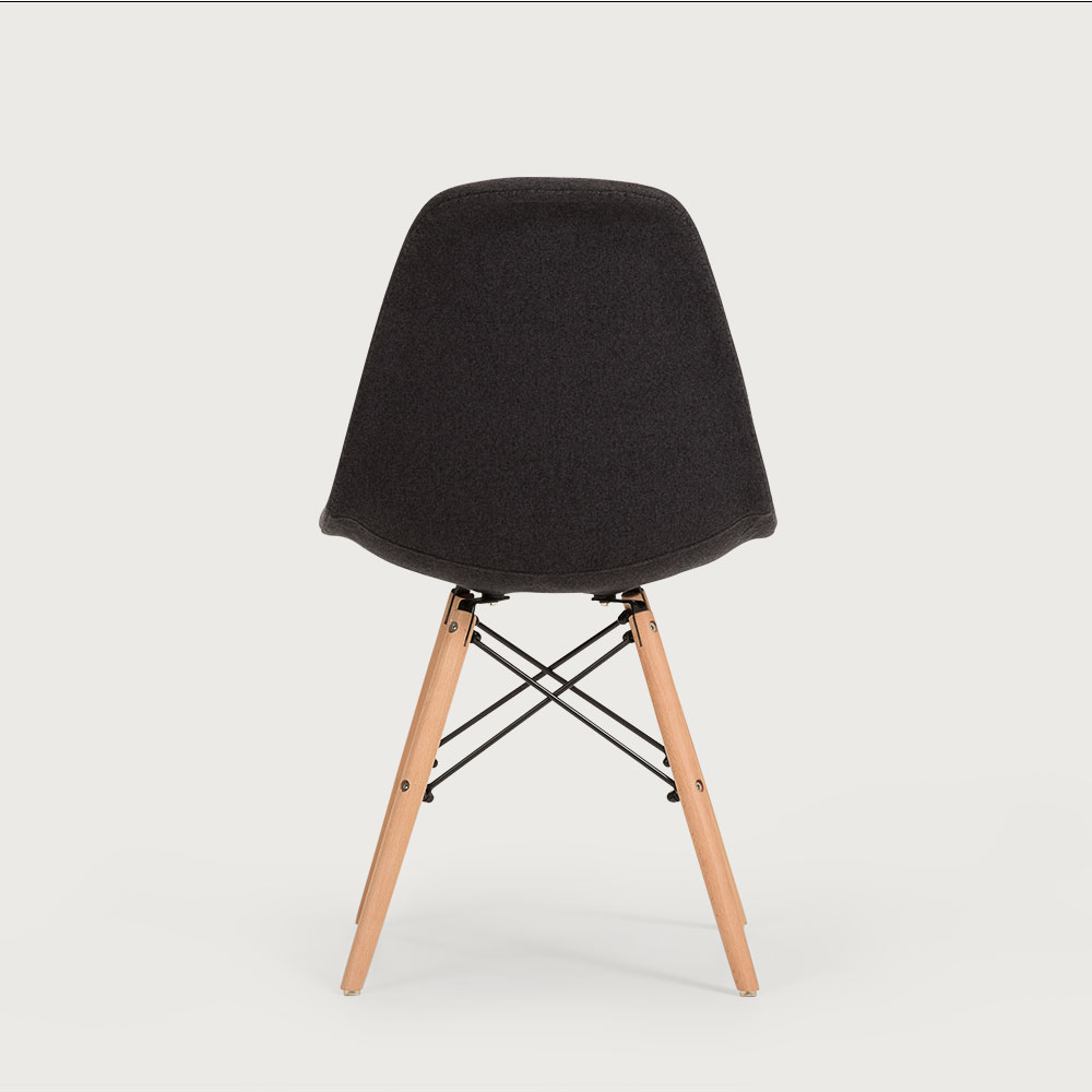 Eames Replica Fabric Dining Chair, Charcoal