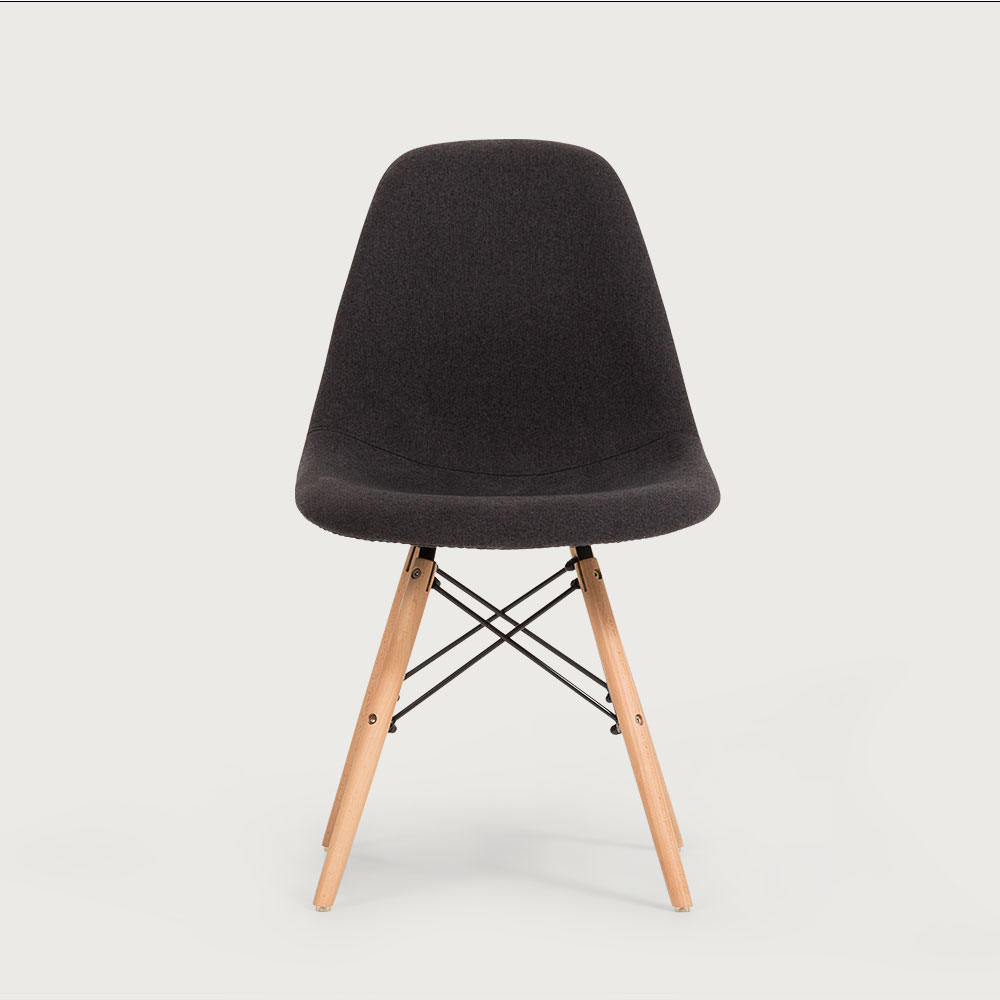 Eames Replica Fabric Dining Chair, Charcoal