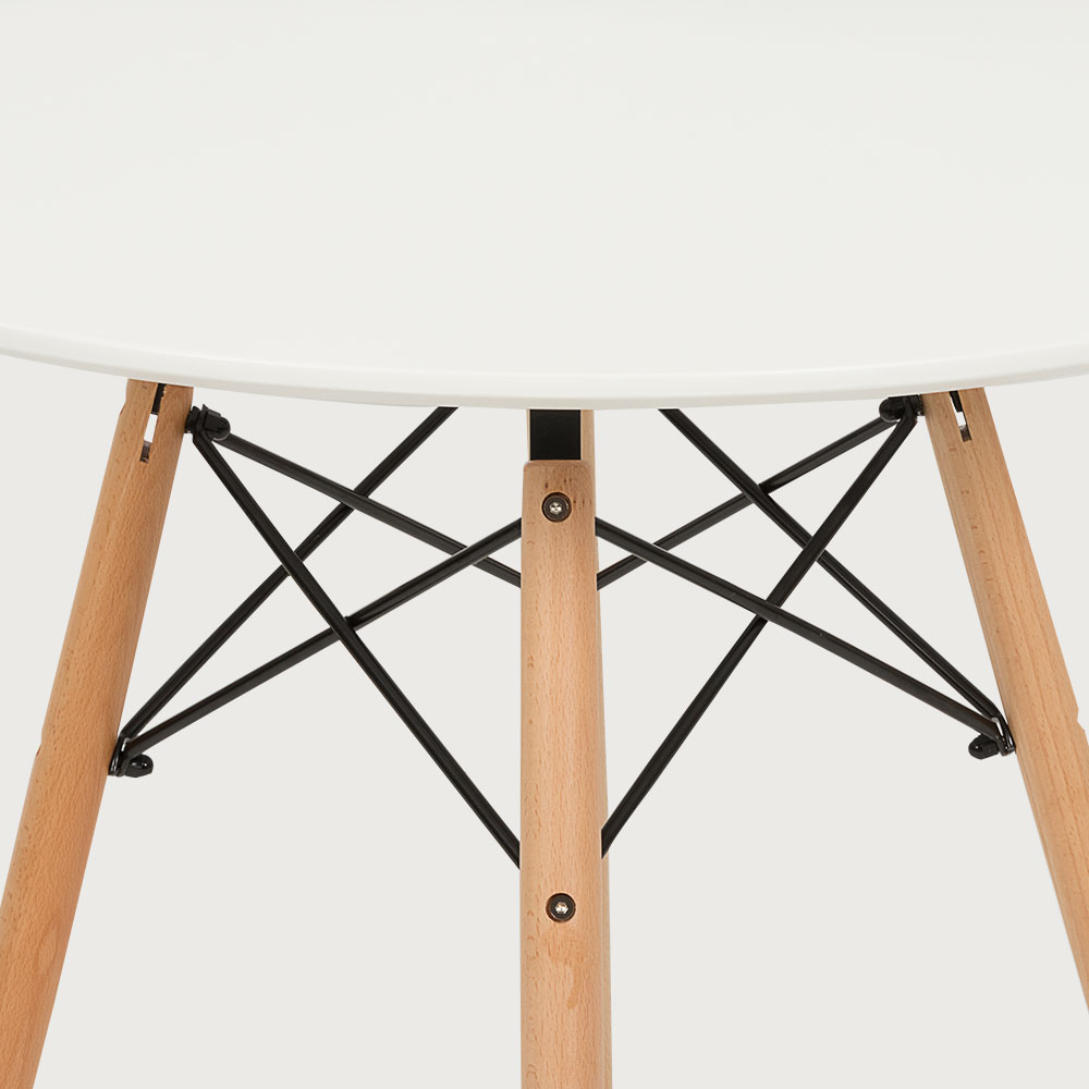 Eames Round Dining Table - W80, White